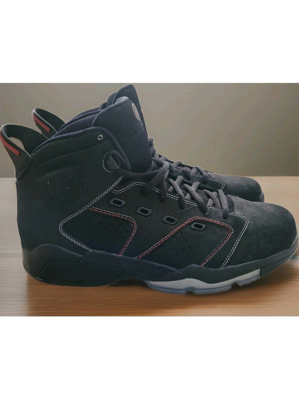 Air Jordan 6-17-23 Black University Red Stitch Men’s Size 14 DC7330-003 Sneaker